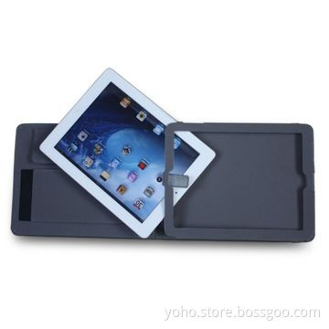 Multifunction Leather Case for iPad 2, with Elastic Hand Strap for Support